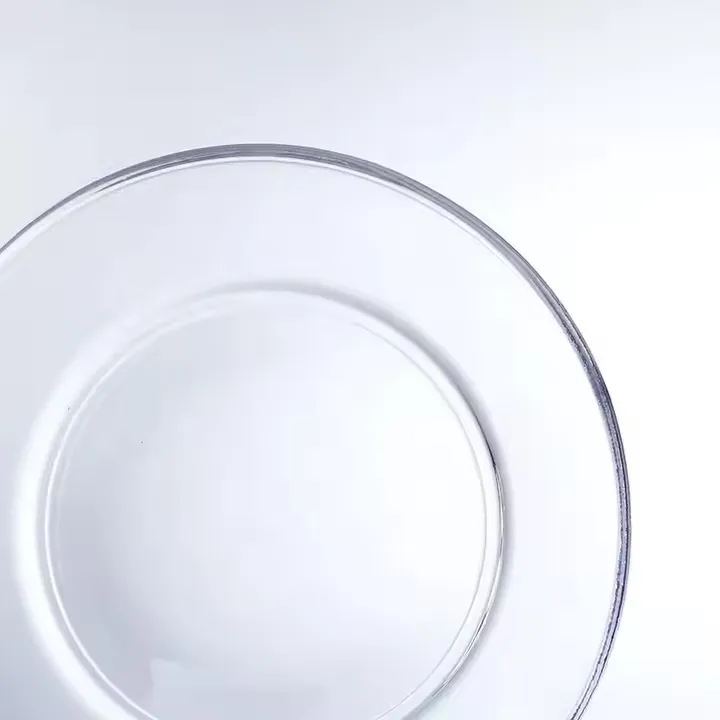 8" Clear Glass Plate