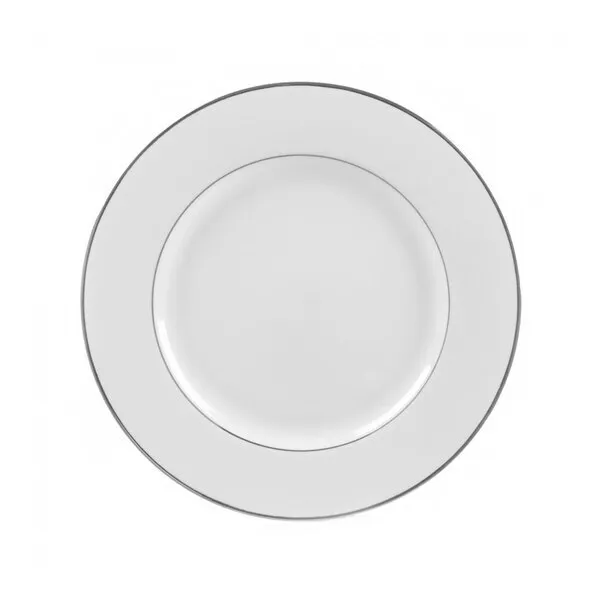 10" Double Silver Rim China Plate