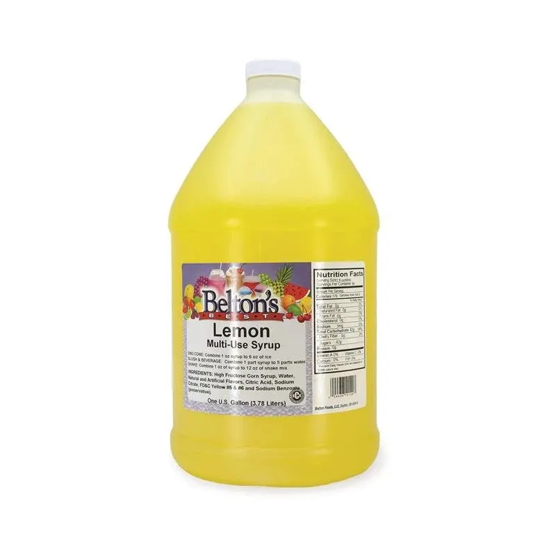 Lemon Gallon Slushy Machine Syrup/Drink Mix