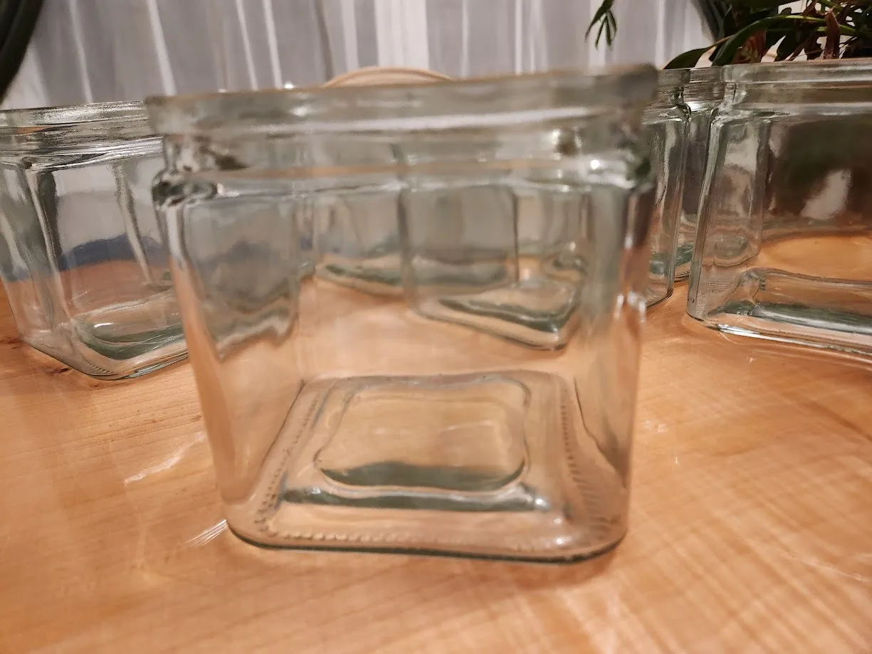 low square vase