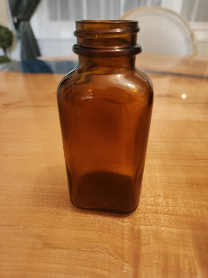 amber mini accent / bud apothecary jar vase