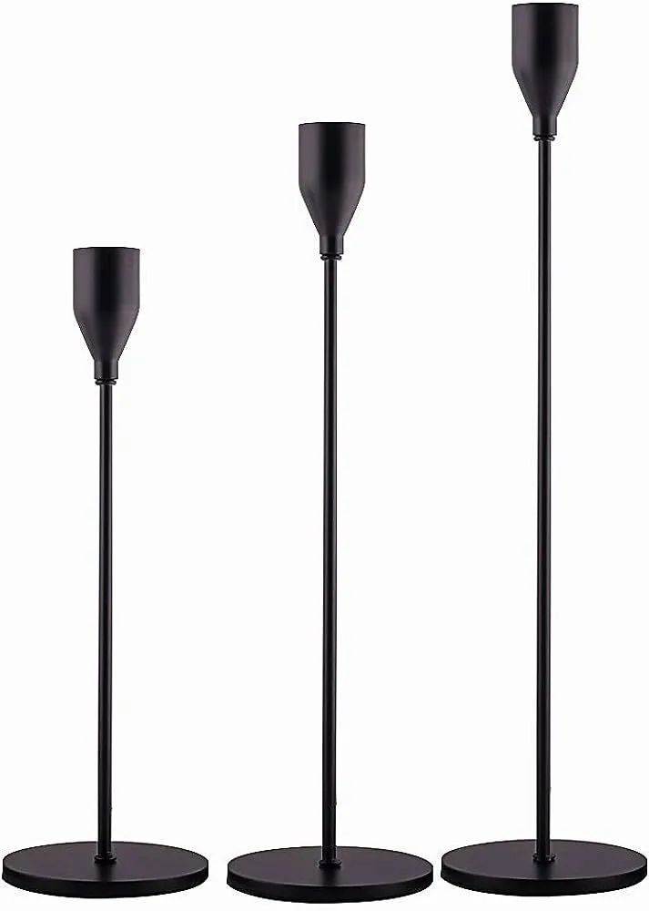 Black Candle Stick Holders