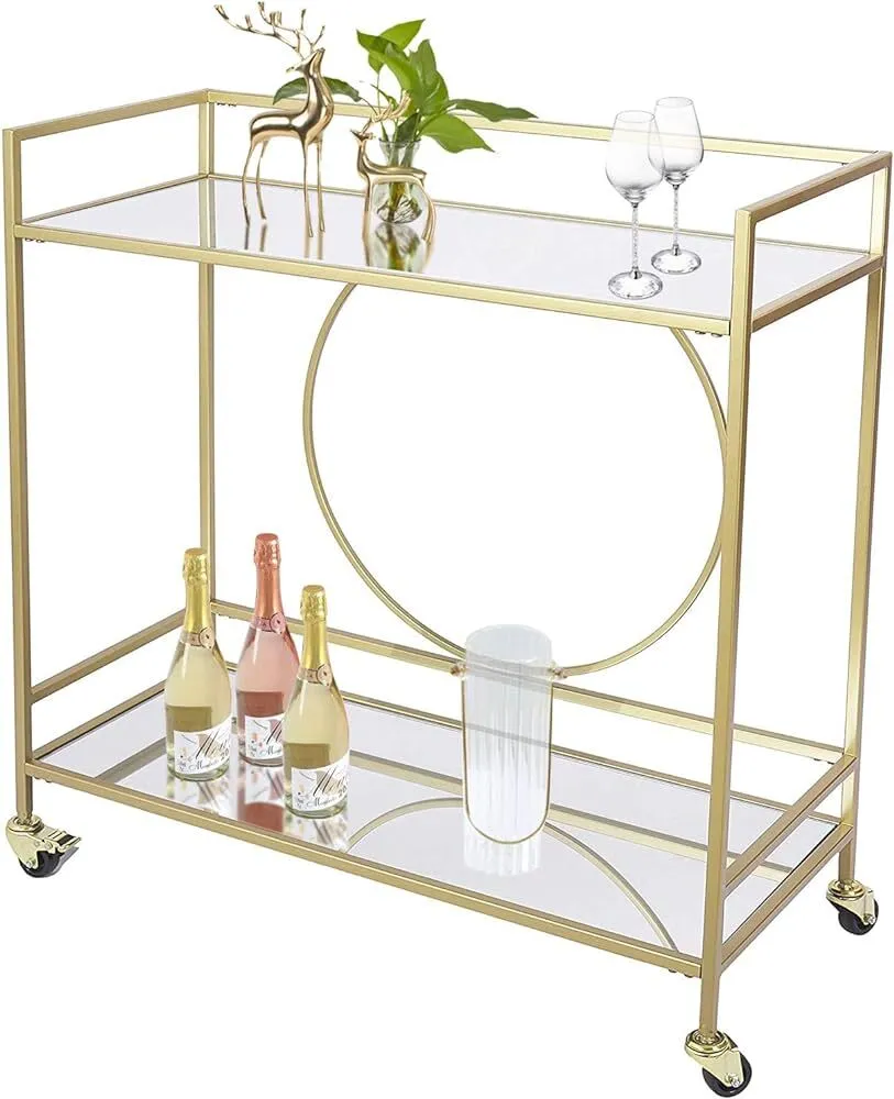 Gold Mirror Cart