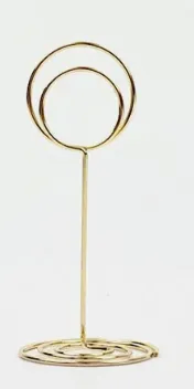 Gold Circular Sign Holders