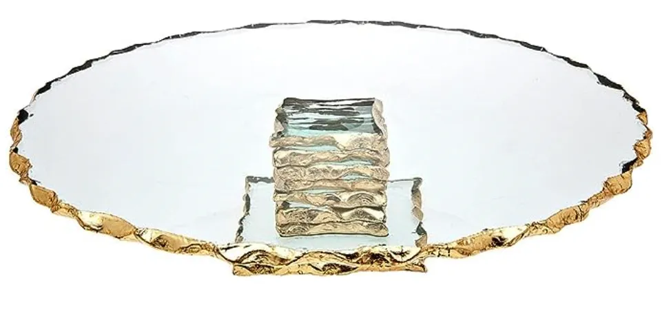 Gold Rim Cake Stand