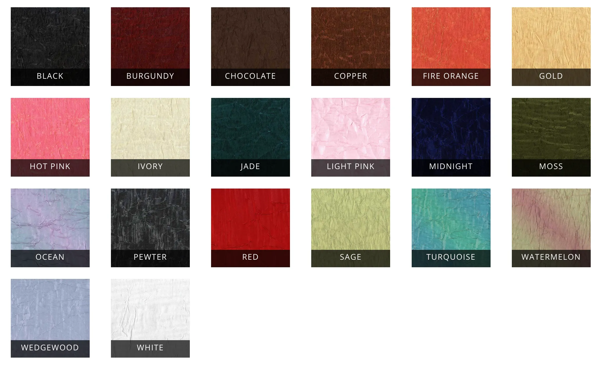 Crush Linen Collection
