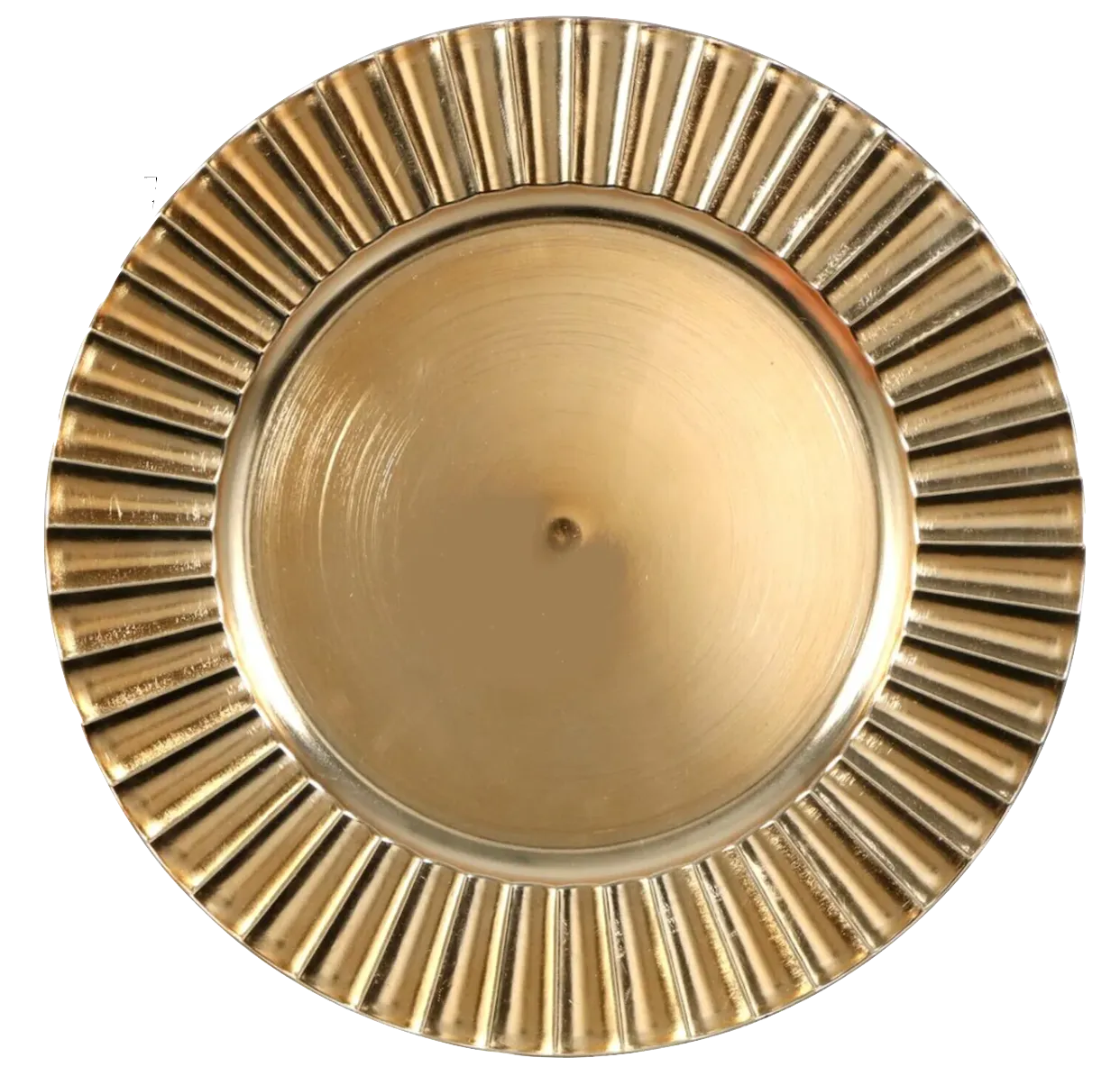 Gold Fluted Charger Plates