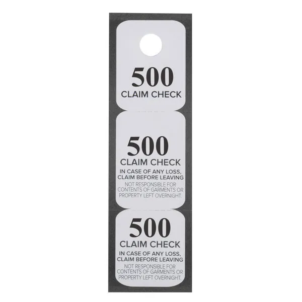 Coat Check Tickets