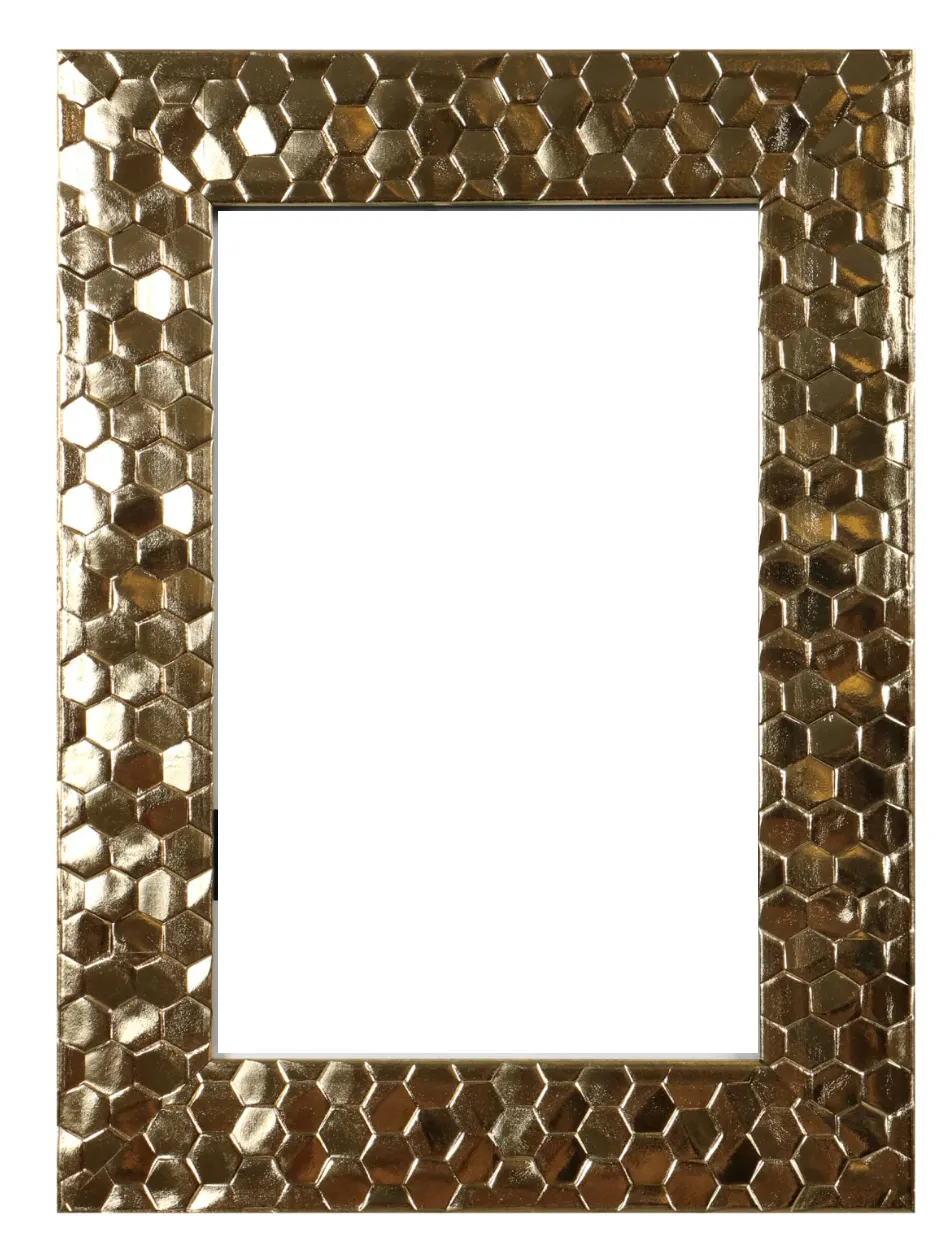 5x7 Gold Honeycomb Frames