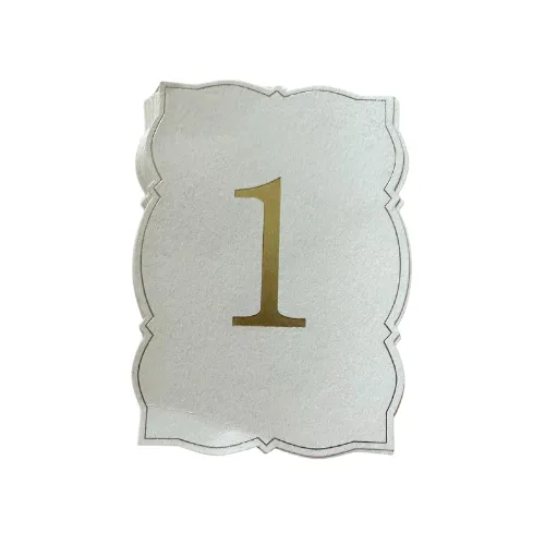 Table Numbers 1-25