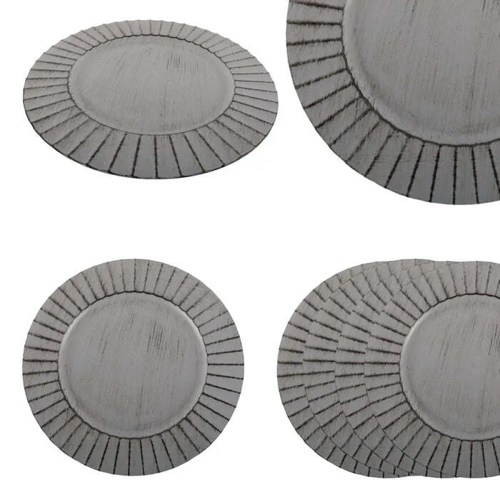 Grey Antique Charger Plate
