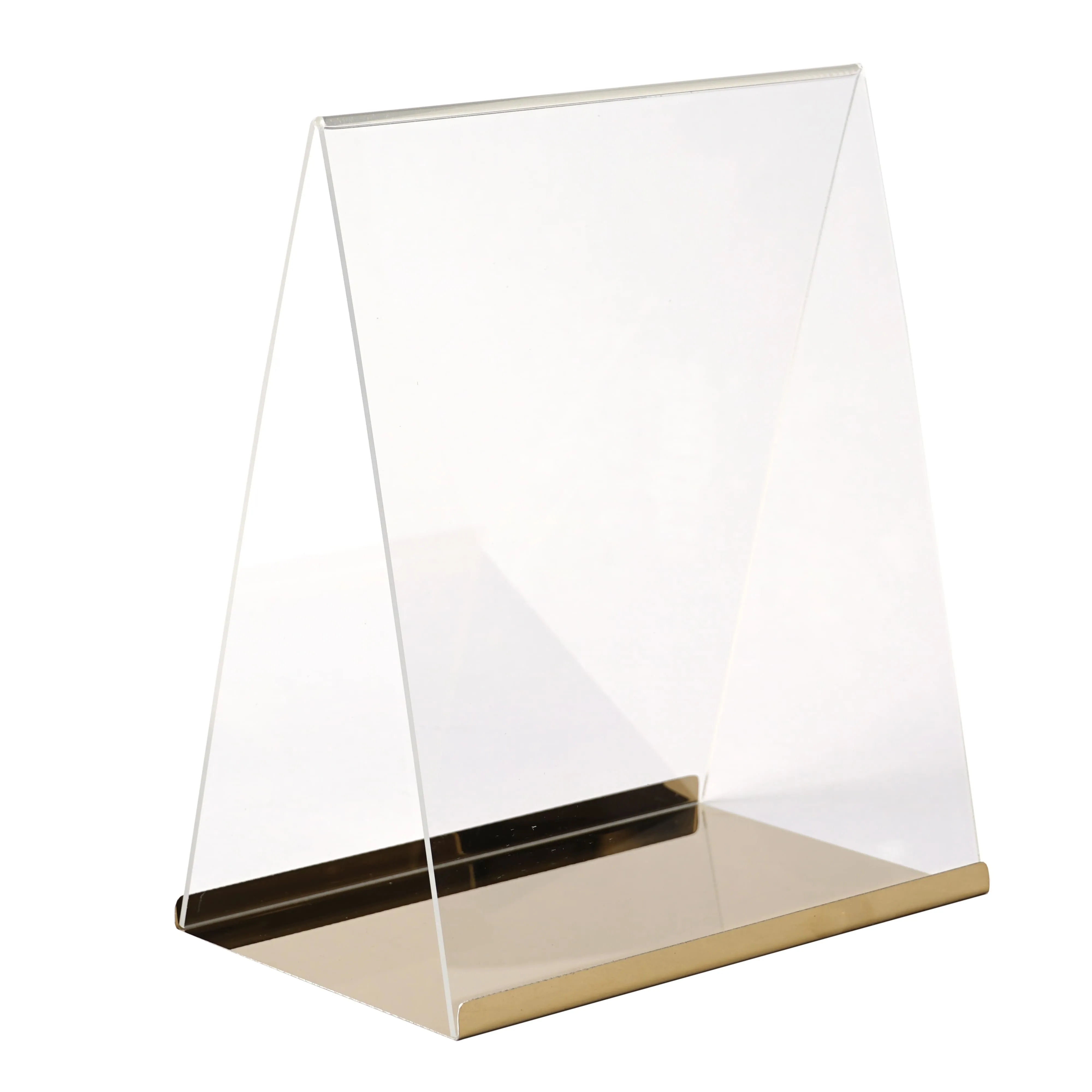 Acylic Tabletop Sign with Gold