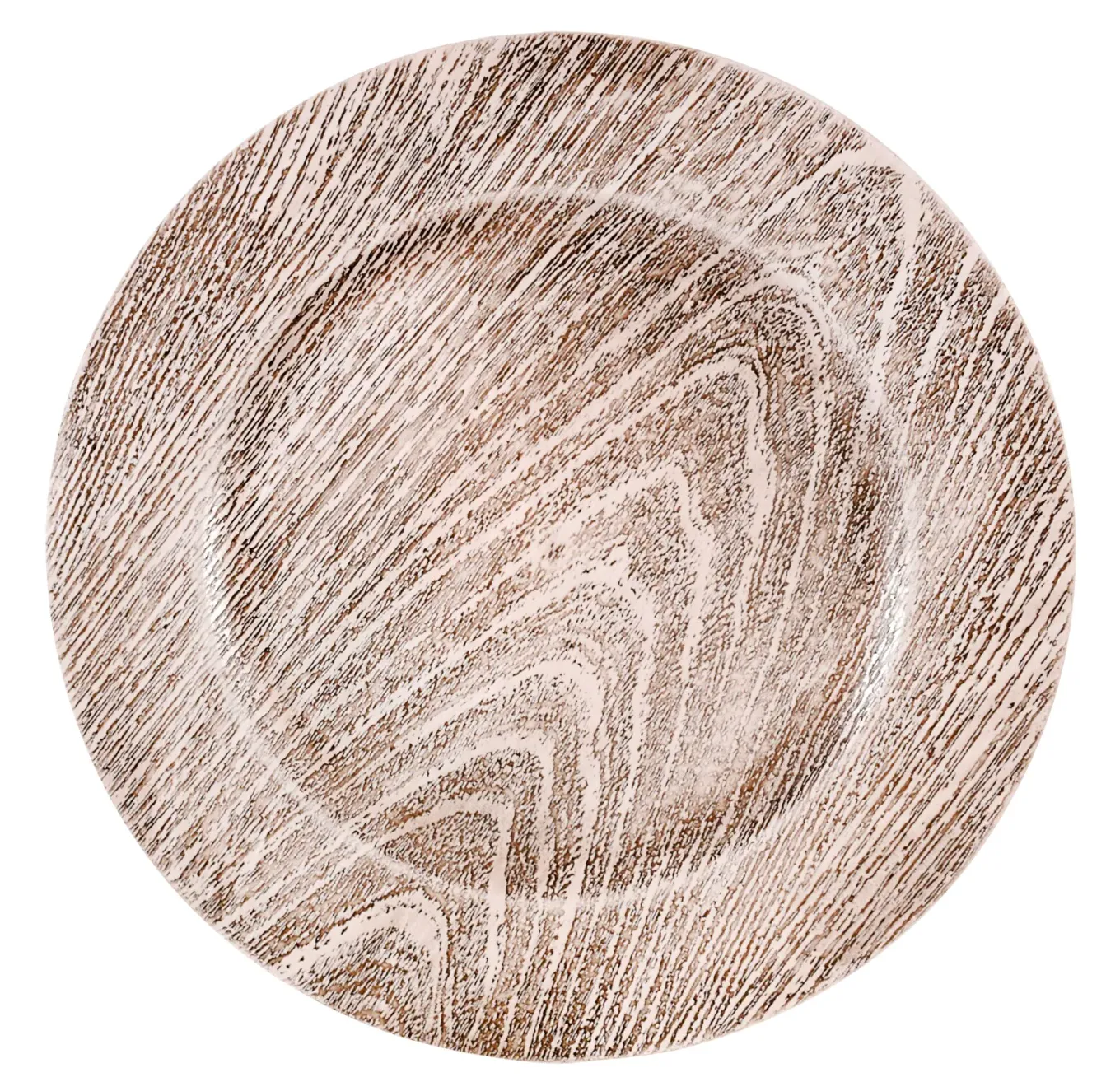 Faux Wood Charger Plate