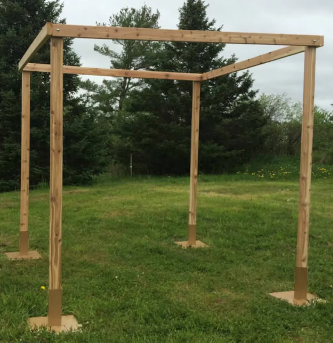 4 Poster Wooden Arch, Chuppah, Mandap