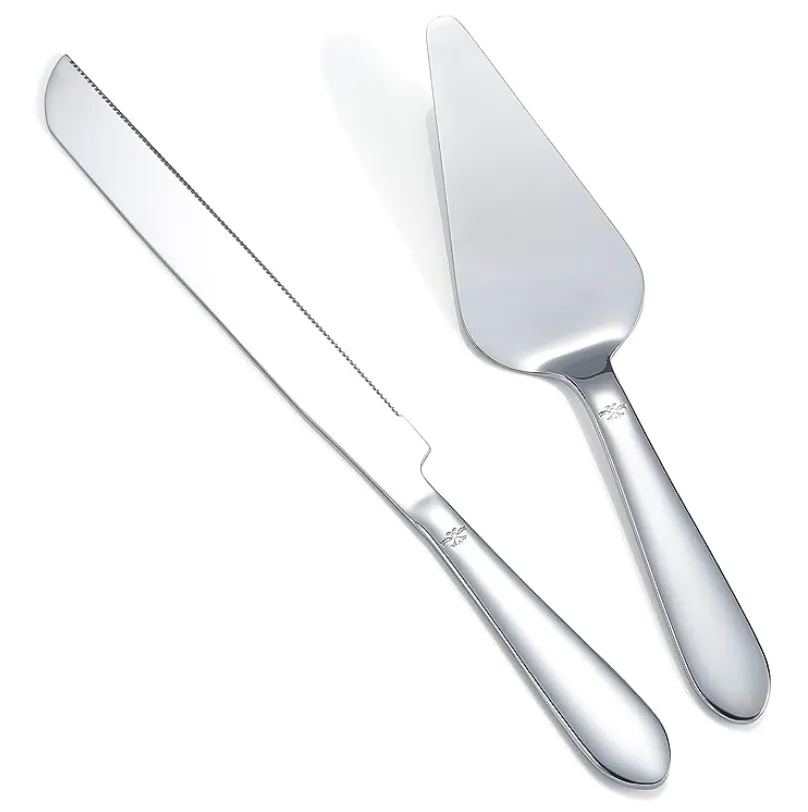 Silver Cake Knife + Server