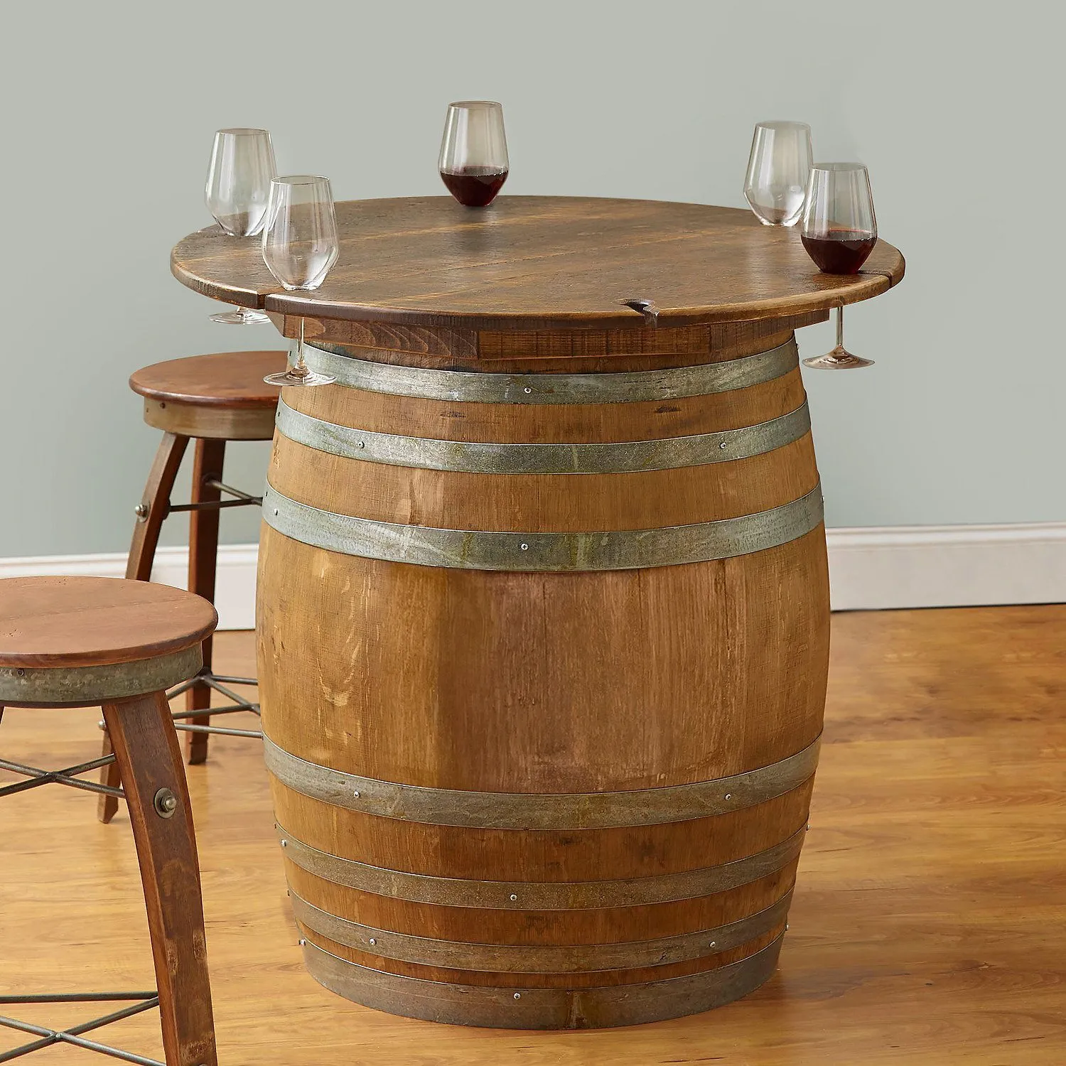 Wine Barrel Table