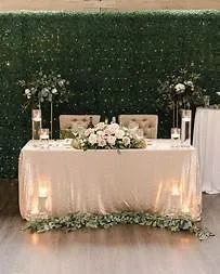 5 ft White plastic folding tables
