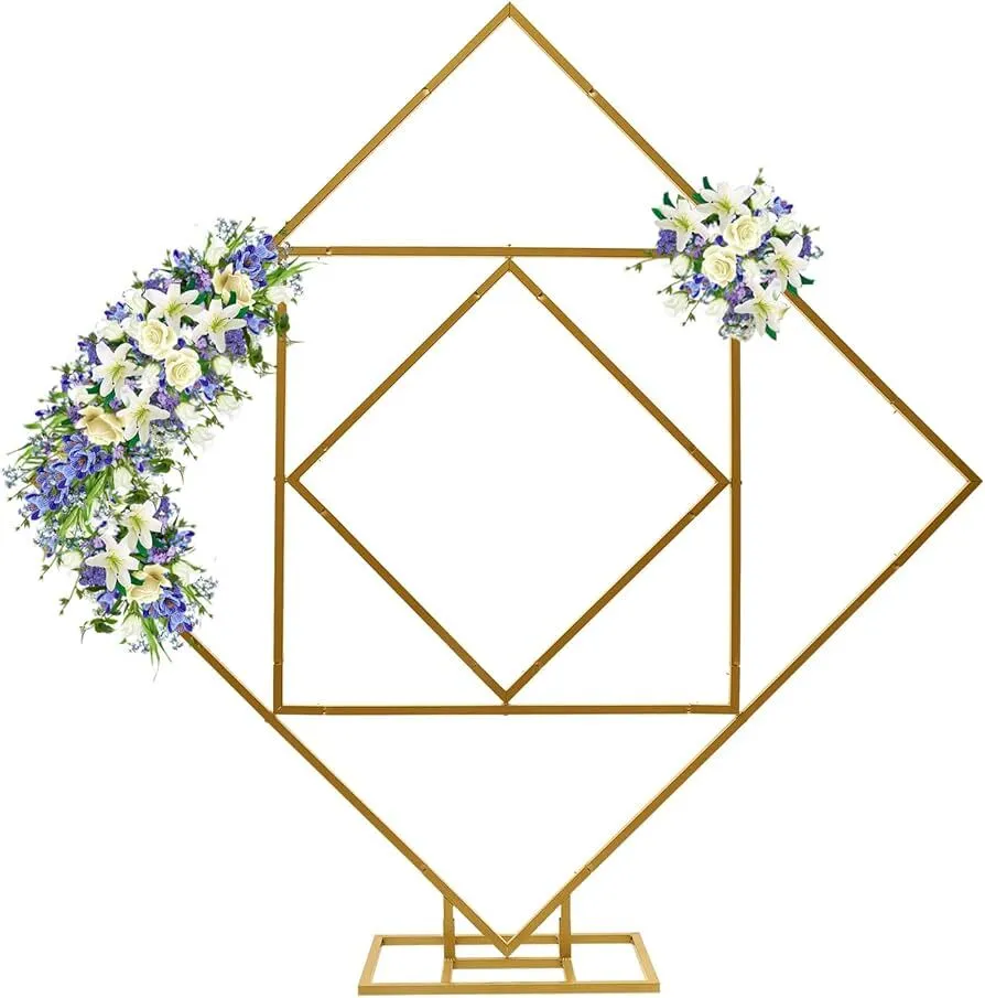Diamond Square Gold backdrop stand