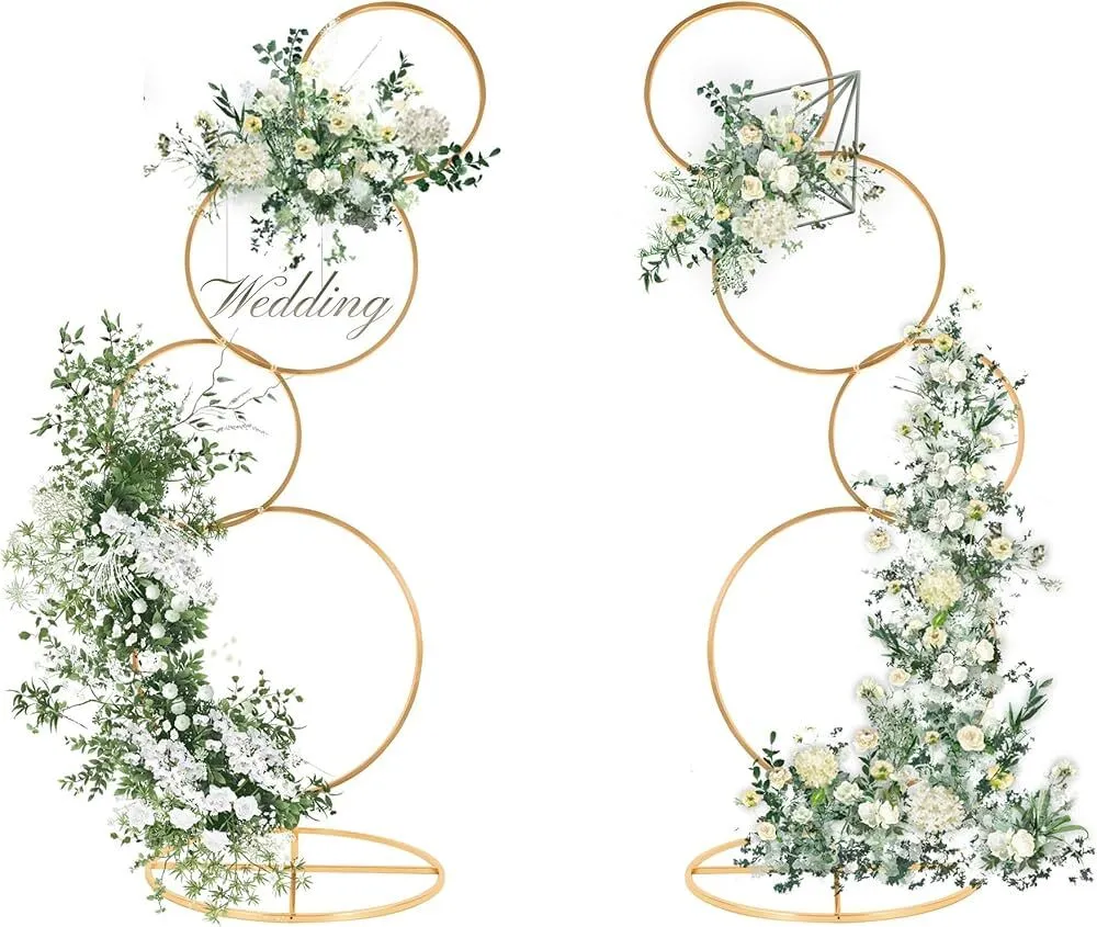 5ft 4-tier arch backdrop - Rose Gold