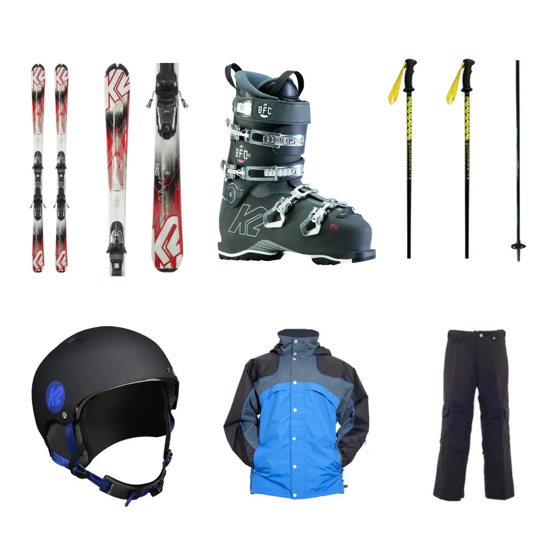 Adult Ski Package Black Mountain Equipment ski & snowboard hire Mt Buller