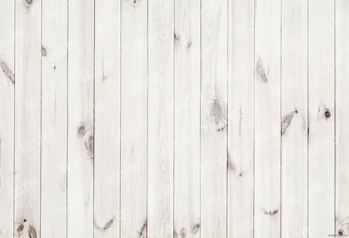 White Wood Texture Rubber Floor Mat