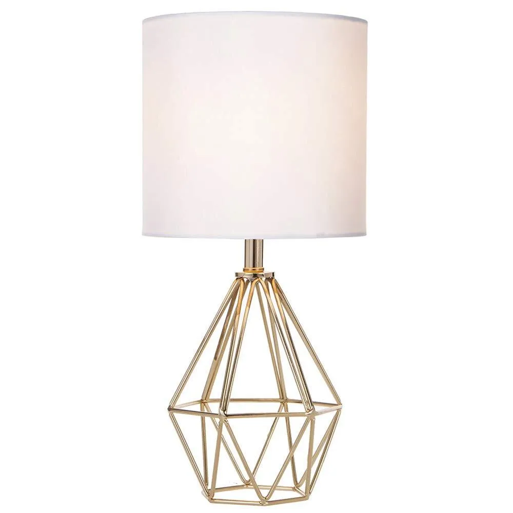 COTULIN Gold Modern Hollow Out Base Bedroom Small Table Lamp