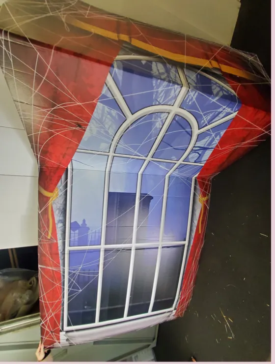 Giant Cardboard Window Backdrop 