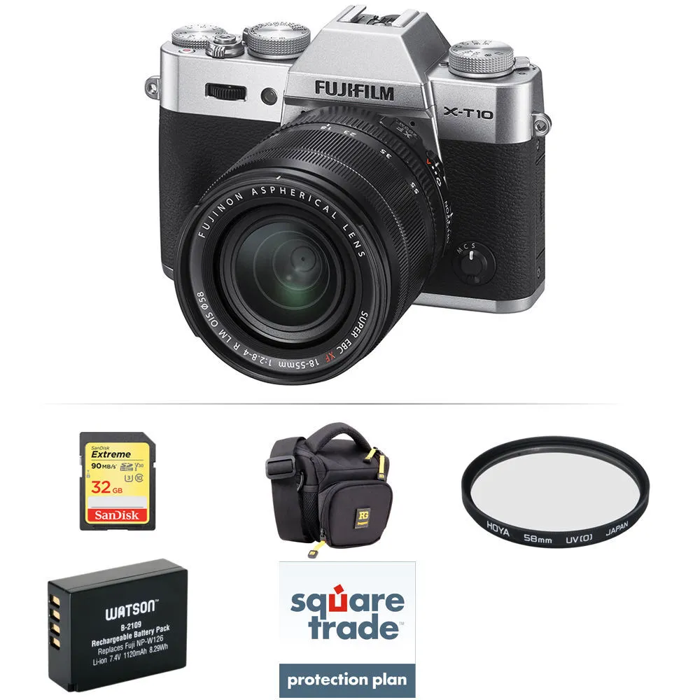Fujifilm X-T10 Silver Mirrorless Digital Camera