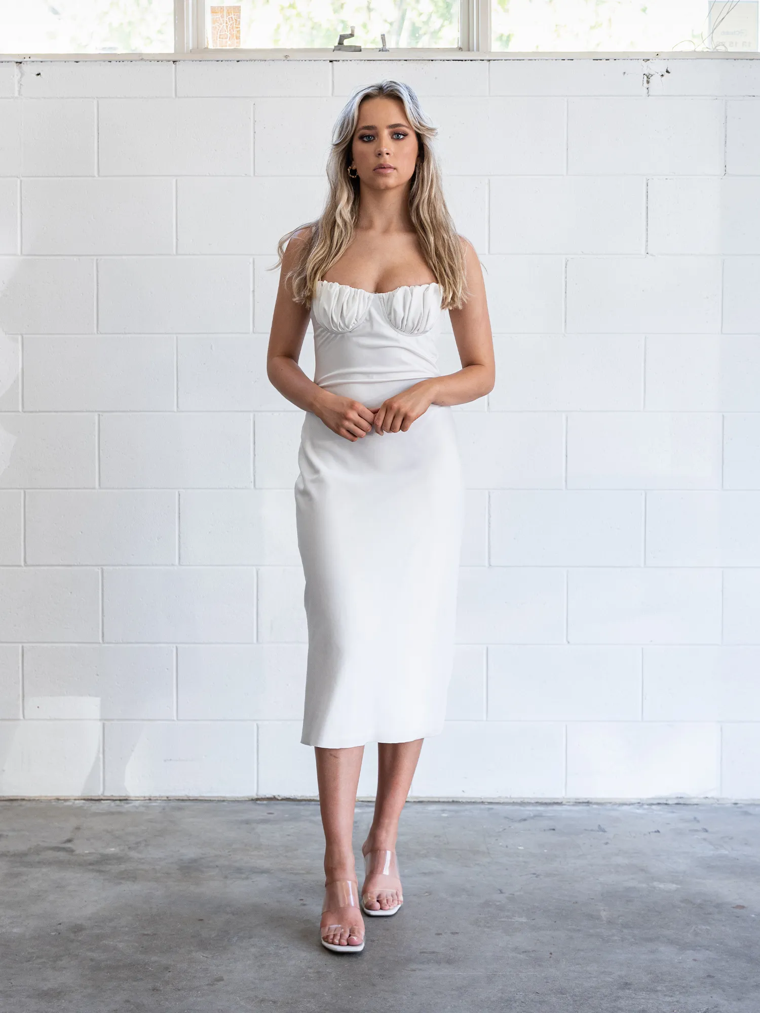 Jagger and stone sales christy midi dress