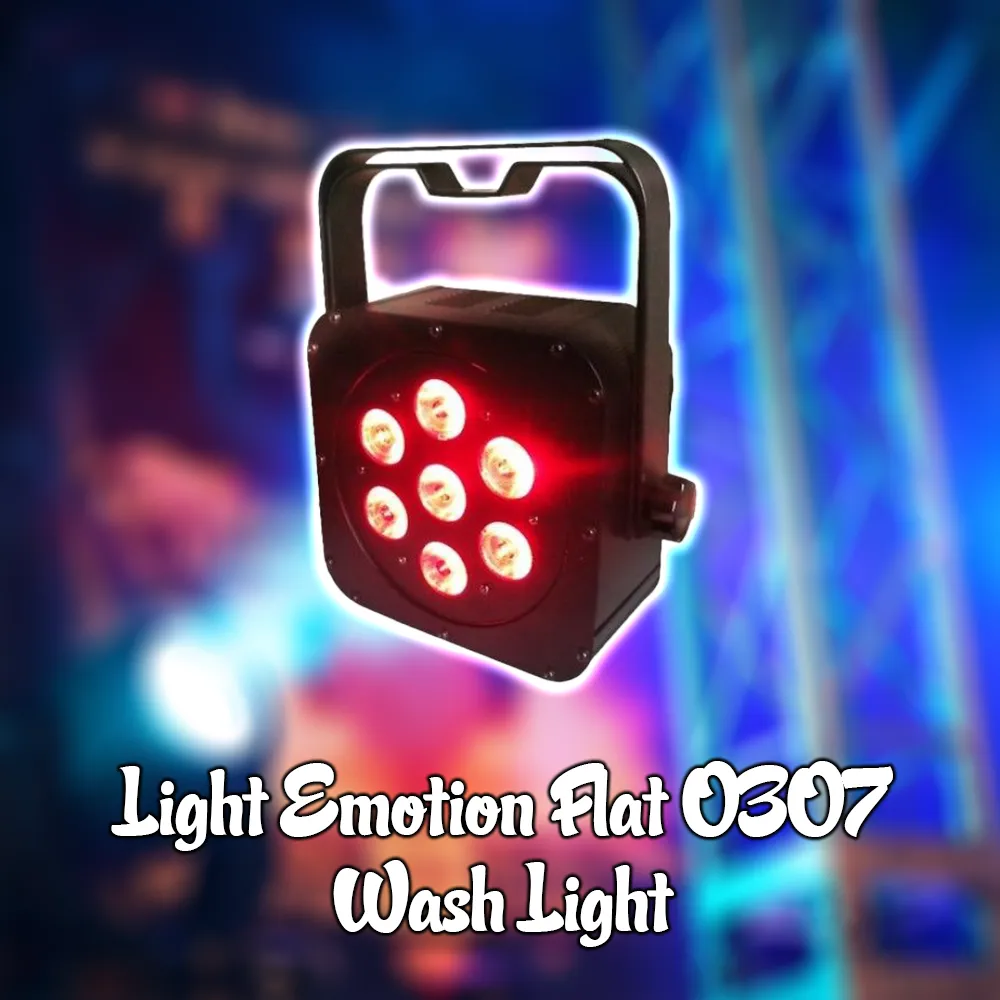 FLAT0307 LED Wash Light 7 x 3watt RGB LED