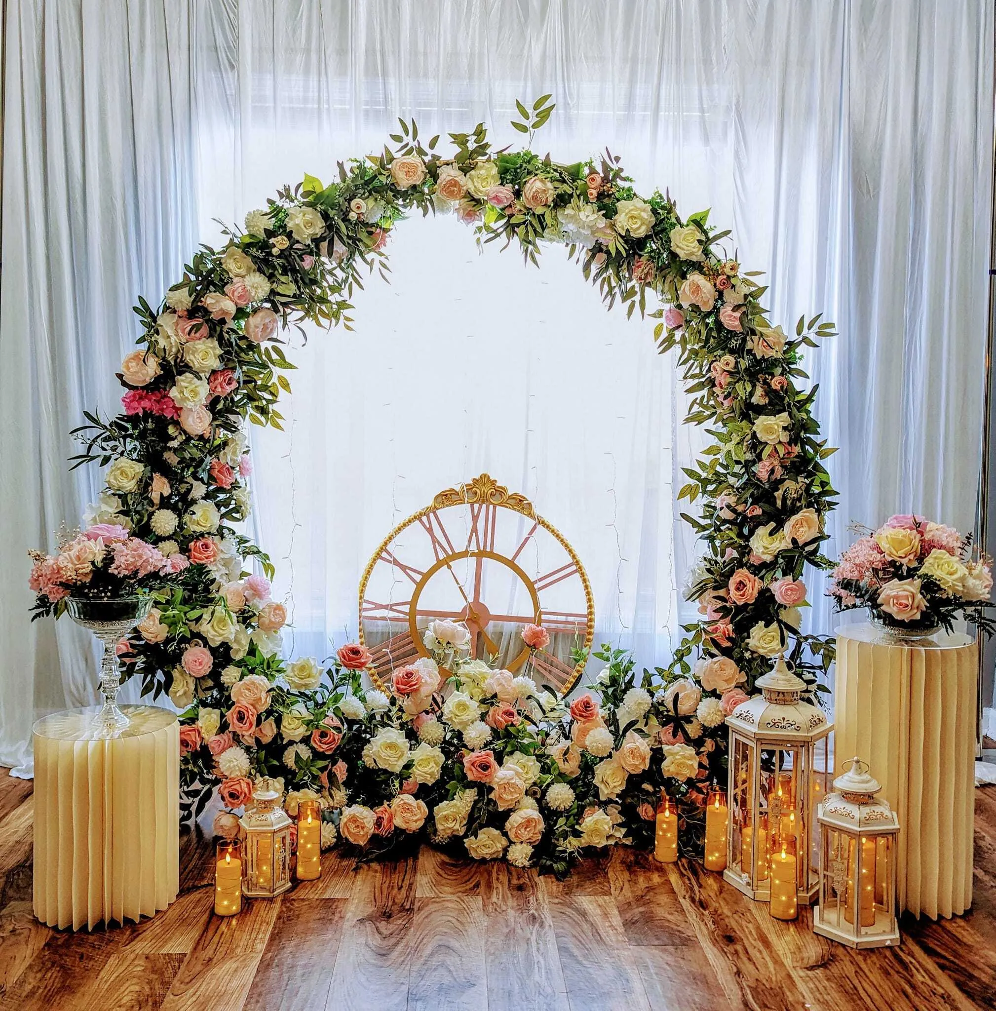 Pink Flower Arch