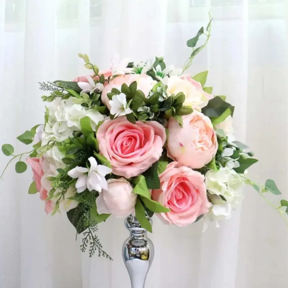 Pink & Green Flower Centerpiece
