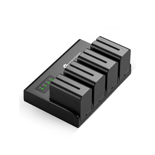 FirstPower 4-bay NPF Batteries and Charger