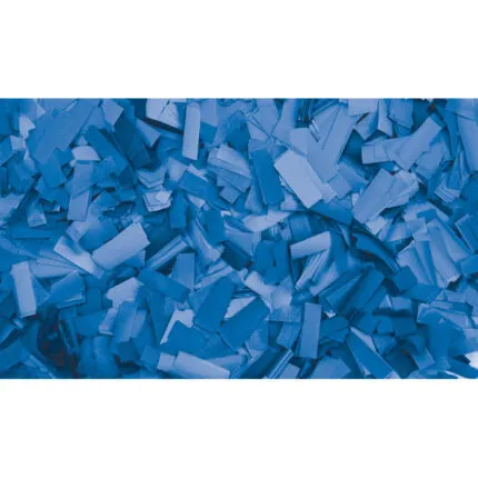 Blå konfetti – rektangler