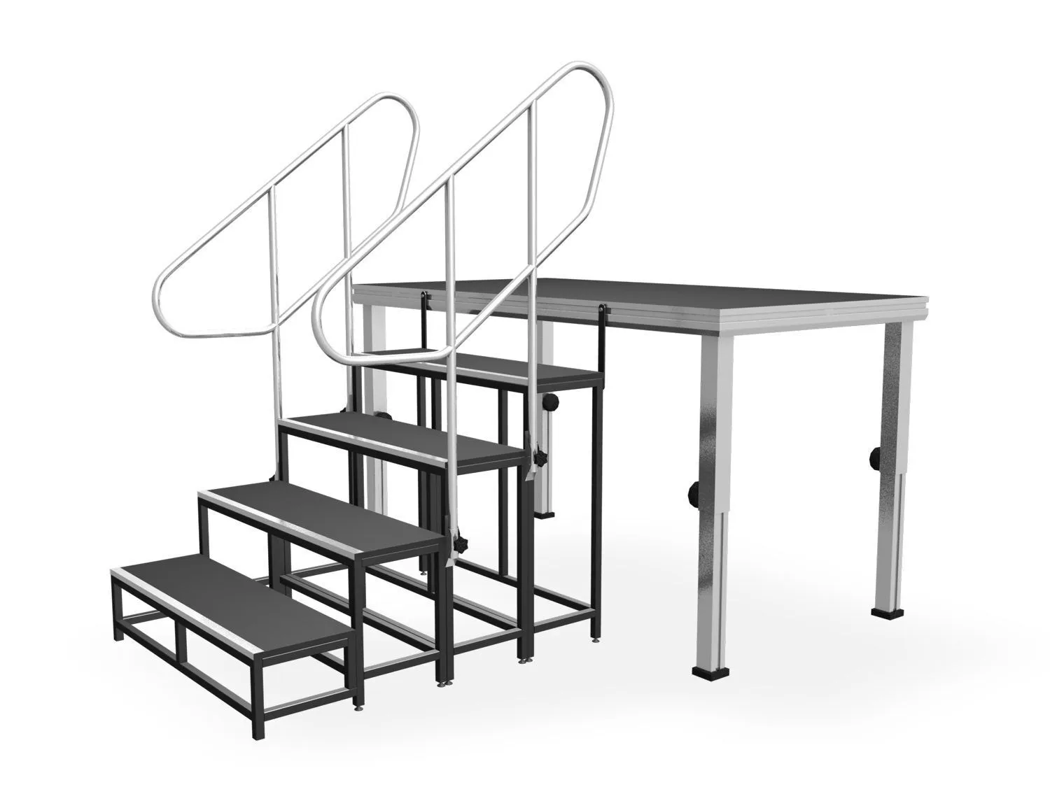 Alustage Scenetrapp 4. trinn 80cm (pakke)
