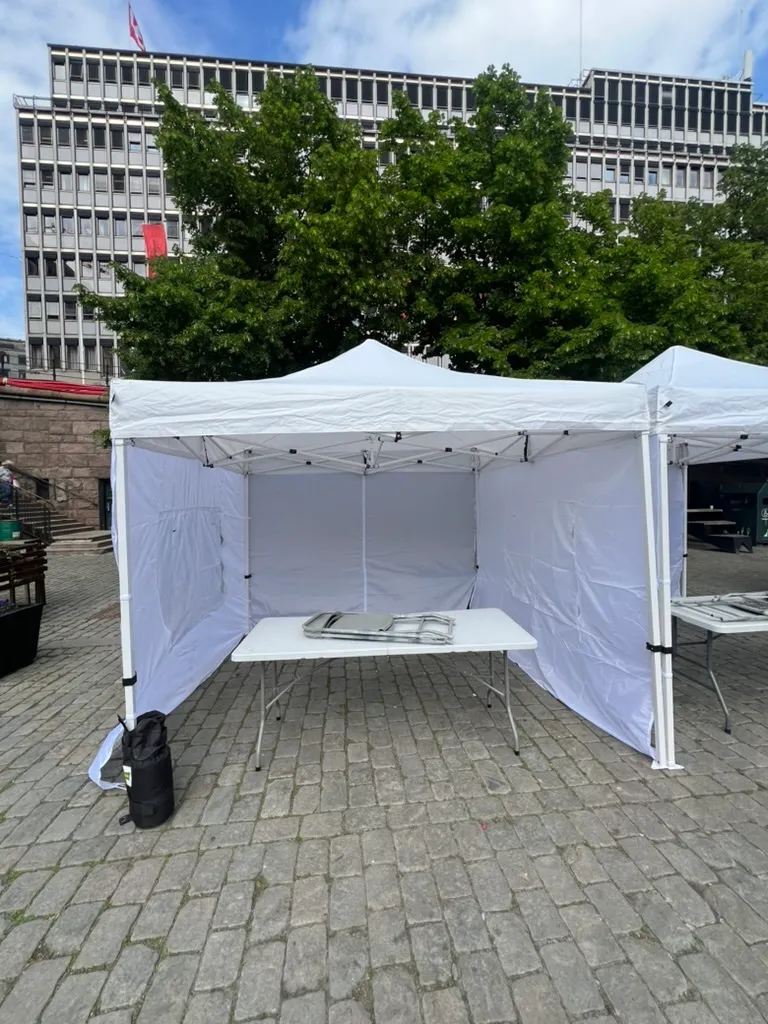 3x3 QuickUp Telt på asfalt 
