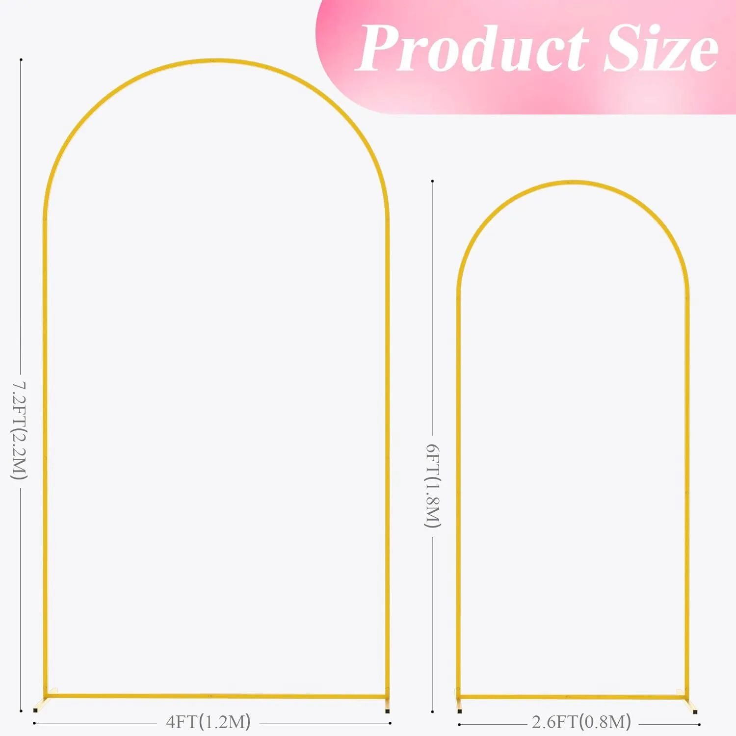 6 foot metal Arch for decorations or balloons