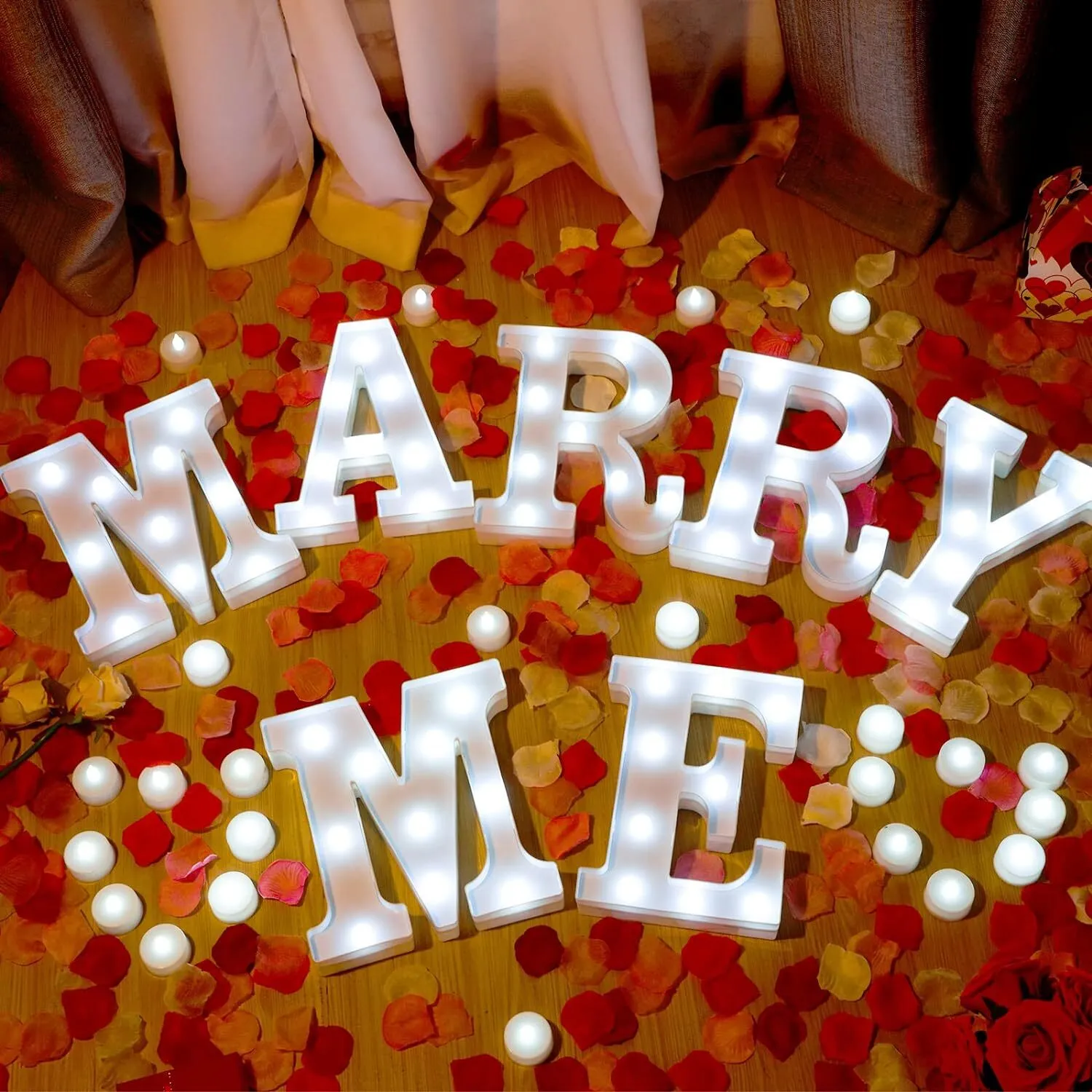Light up letters Marry Me