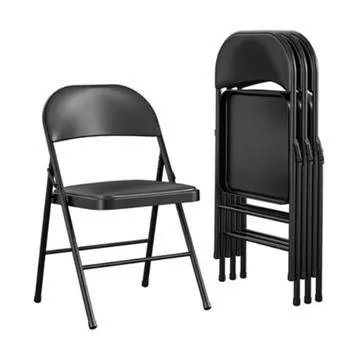 Black Metal Folding Chair