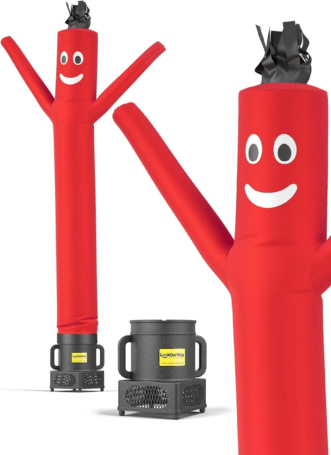 Red 6 foot tall air dancer