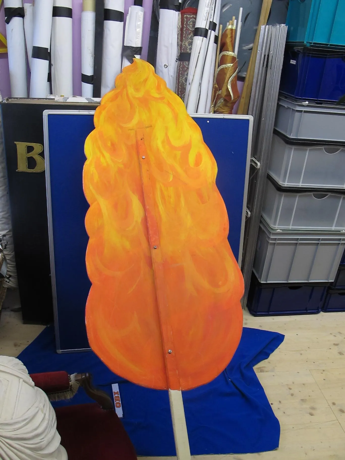 Feuer Säule Holz 