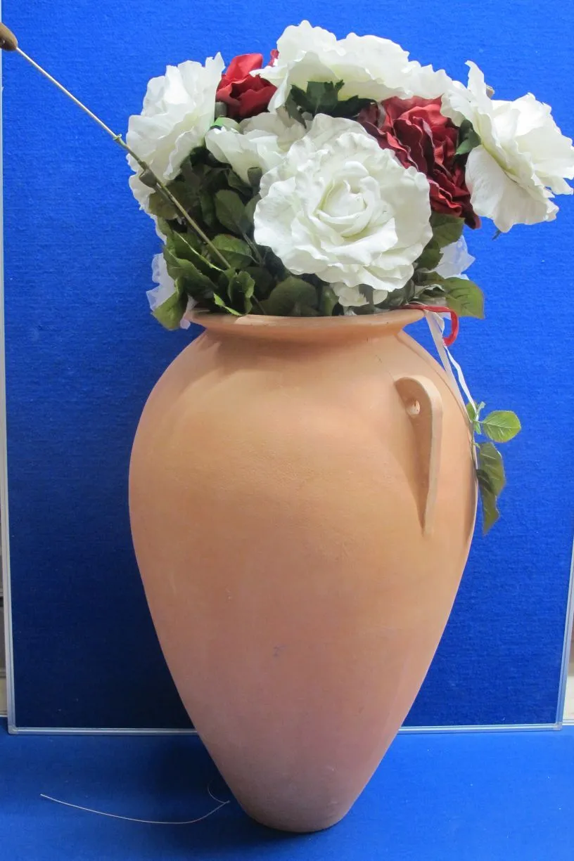Blumen riesig rot und weiss