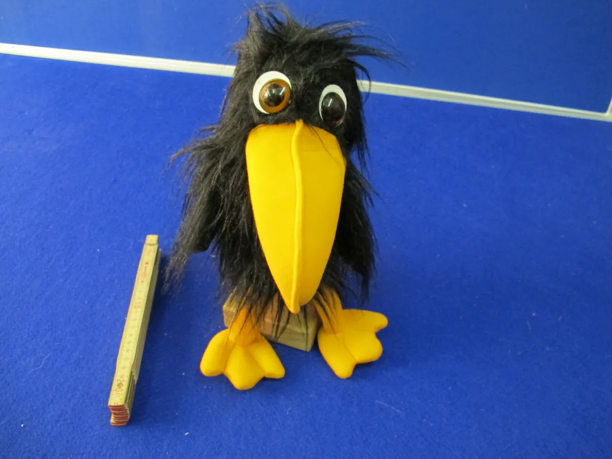 Handpuppe Rabe