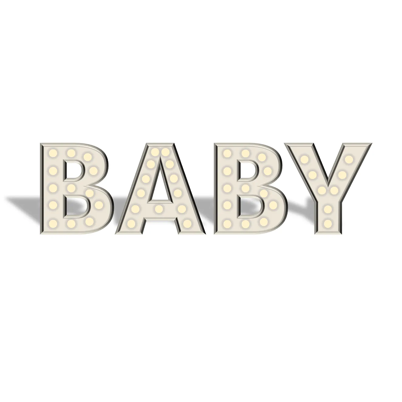 Lichtletters BABY