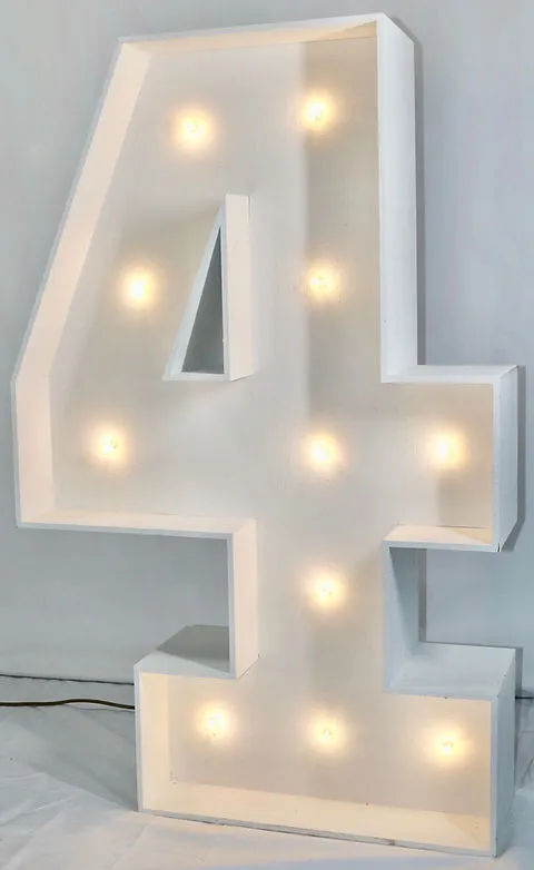 Marquee 5 ft number "4"  