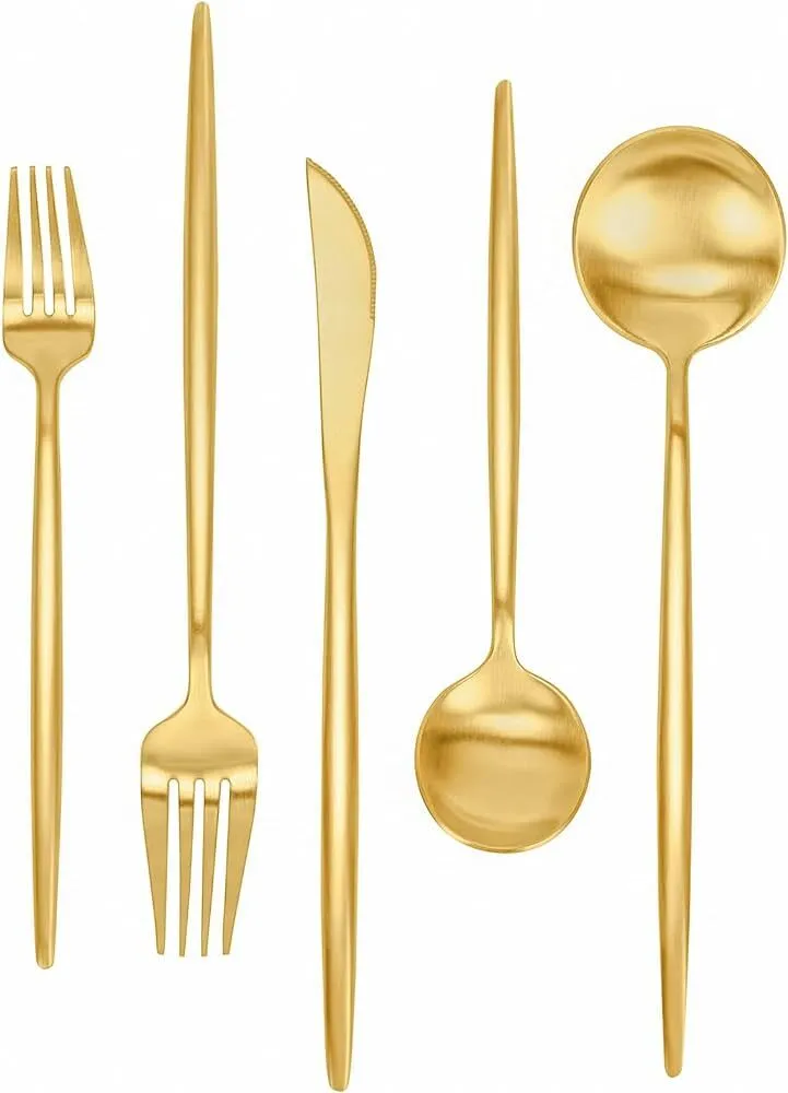 Fameware gold matter salad fork 