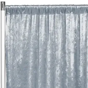 Velvet Drape 10ftH 52"W- Dusty Blue 