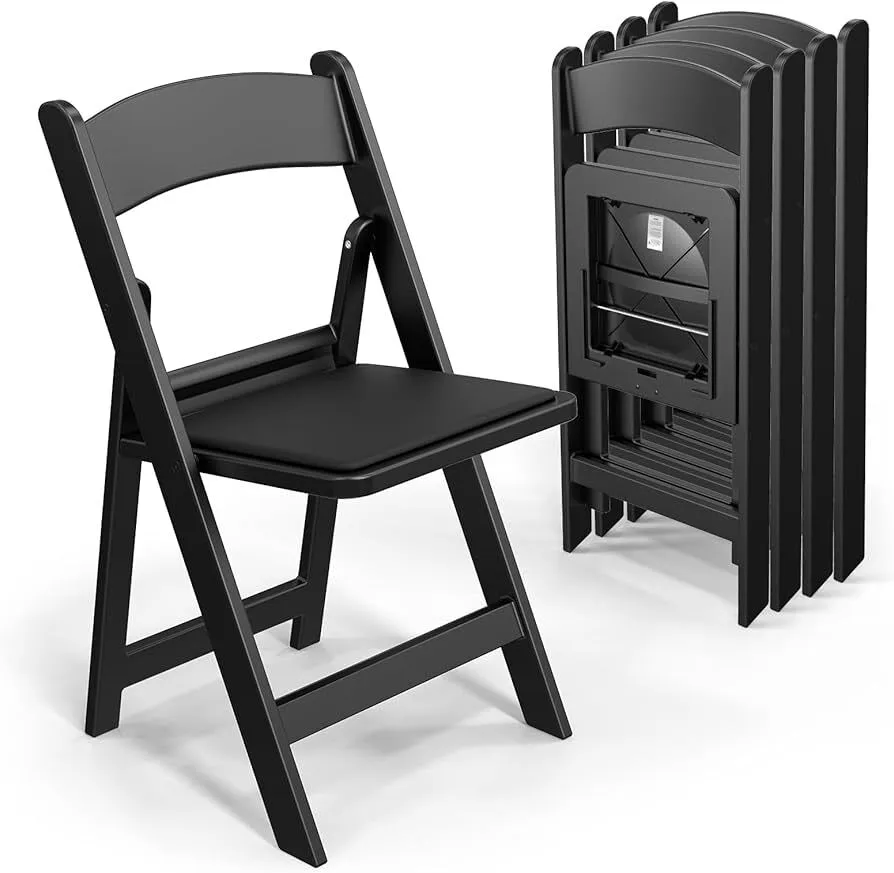 Black Resin Chair 