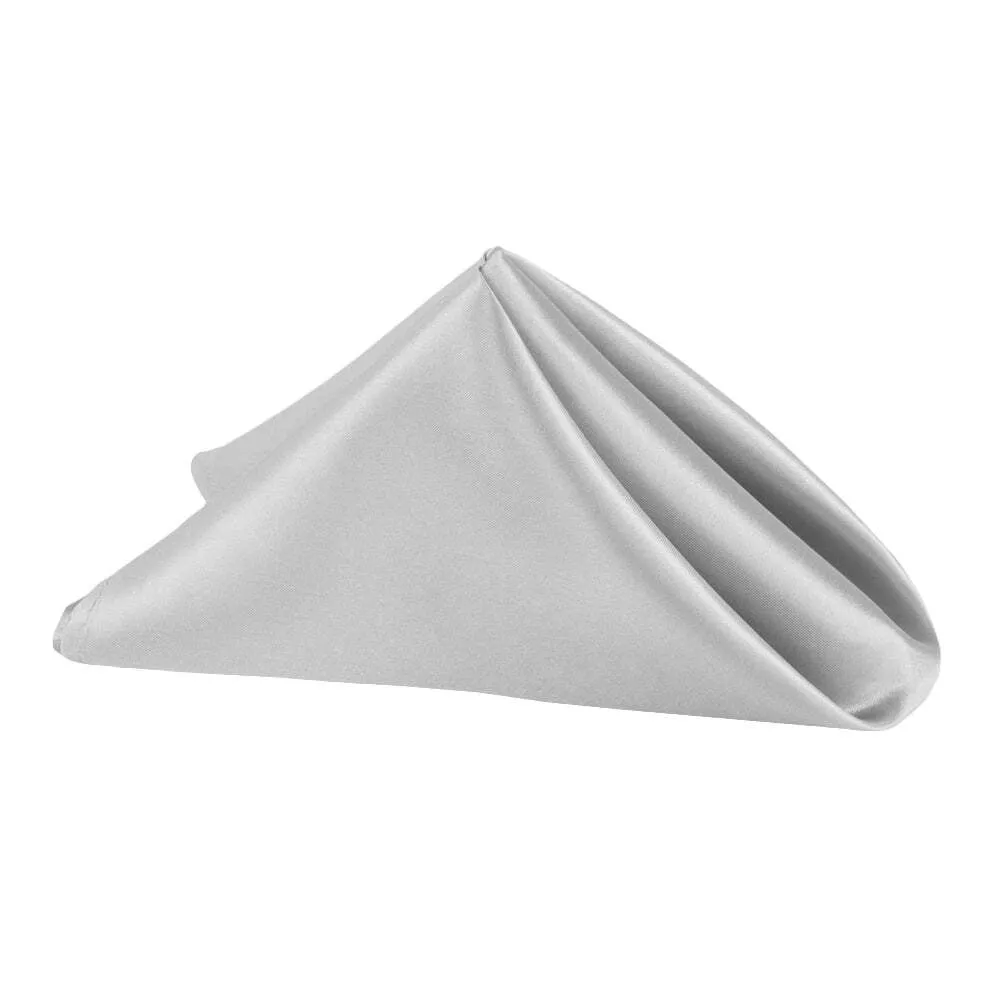 Satin Napkin- Silver
