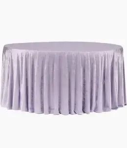 Velvet 132" Round Tablecloth- Wisteria